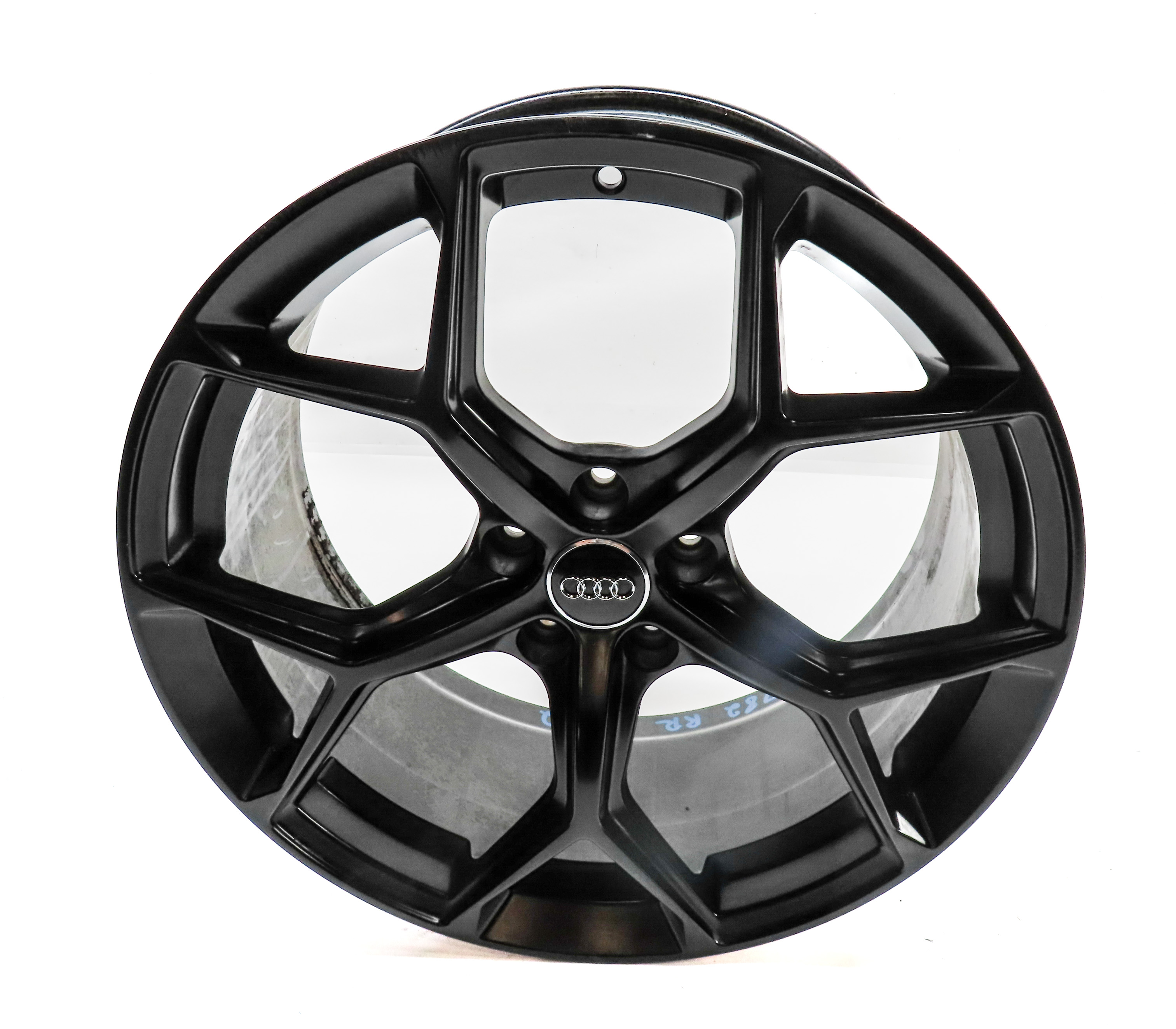 2019 AUDI S5 (B9) AFTERMARKET 19X8.5 INCH 5 Y SPOKE ALUMINUM WHEEL RIM (BLACK) — exact item pictured